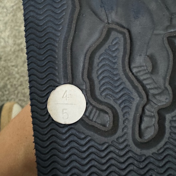 ⭐️Polo Ralph Lauren boys navy/white flip flops US 4/5 - Picture 3 of 3